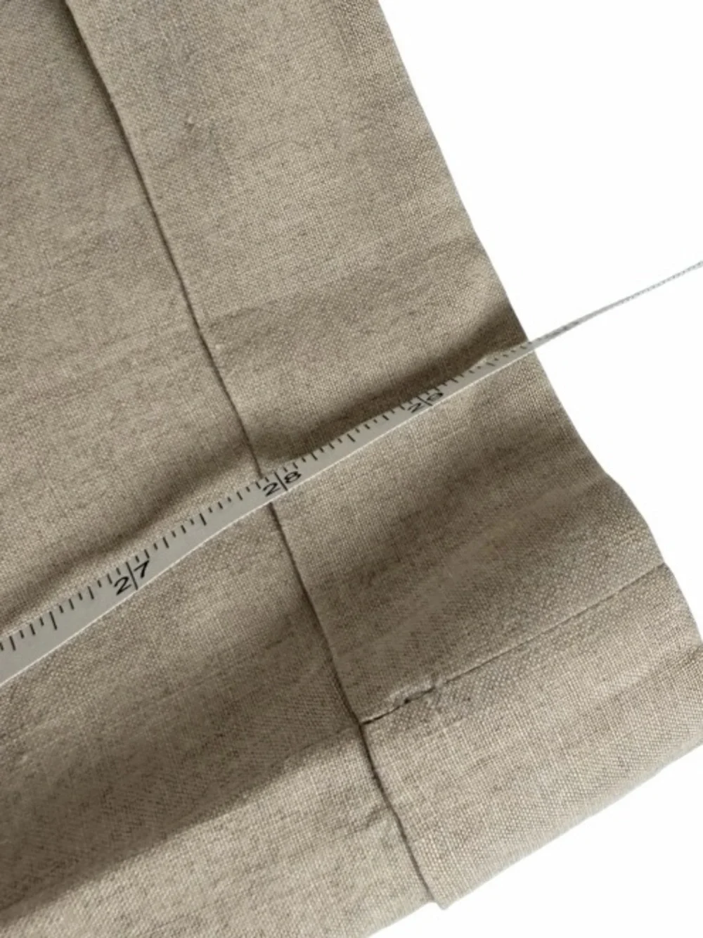 J. Crew 100% Linen Beige Cuff Wide Leg High Rise Trouser Pants Women’s Size 6